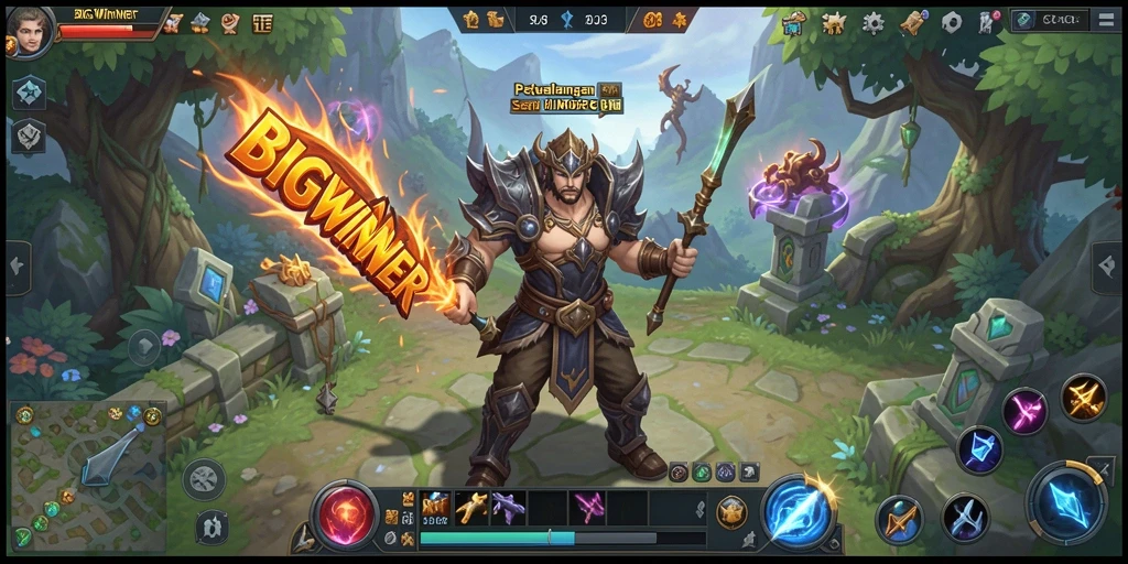 Tampilan gameplay seru dan interaktif dalam BIGWINNER.