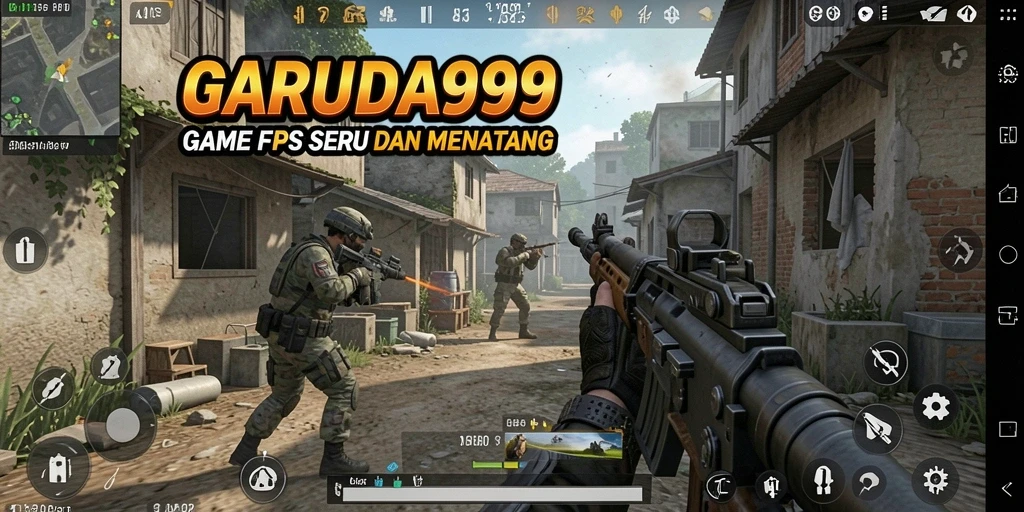 Tangkapan layar gameplay GARUDA999 yang menampilkan pertempuran intens dan grafis mengesankan.