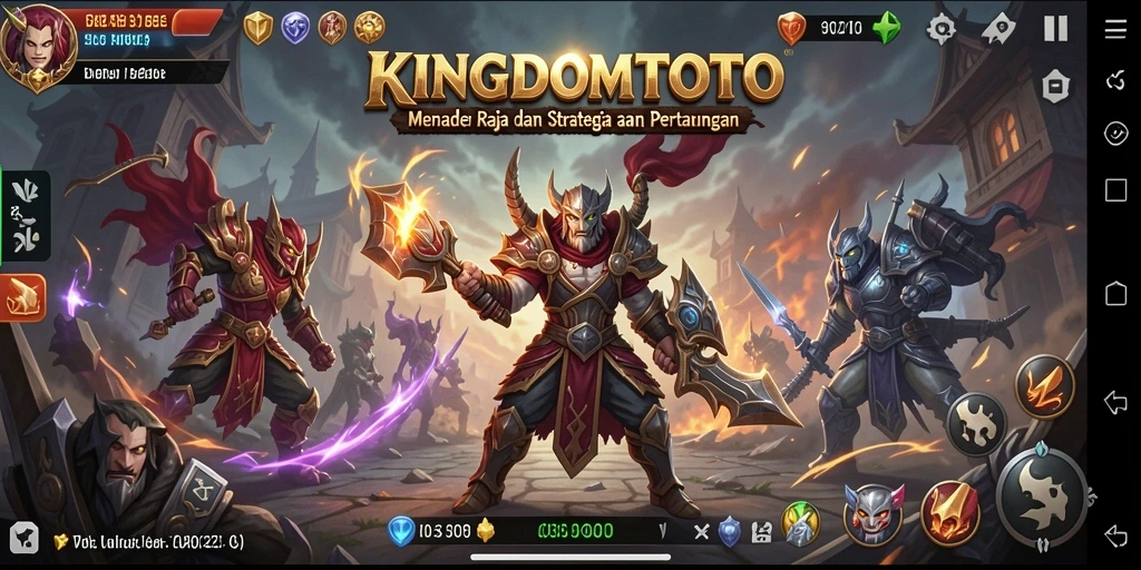 Tampilan gameplay KINGDOMTOTO yang mendebarkan dengan strategi pertempuran yang intens.